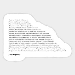 Joe Dispenza Quotes Sticker